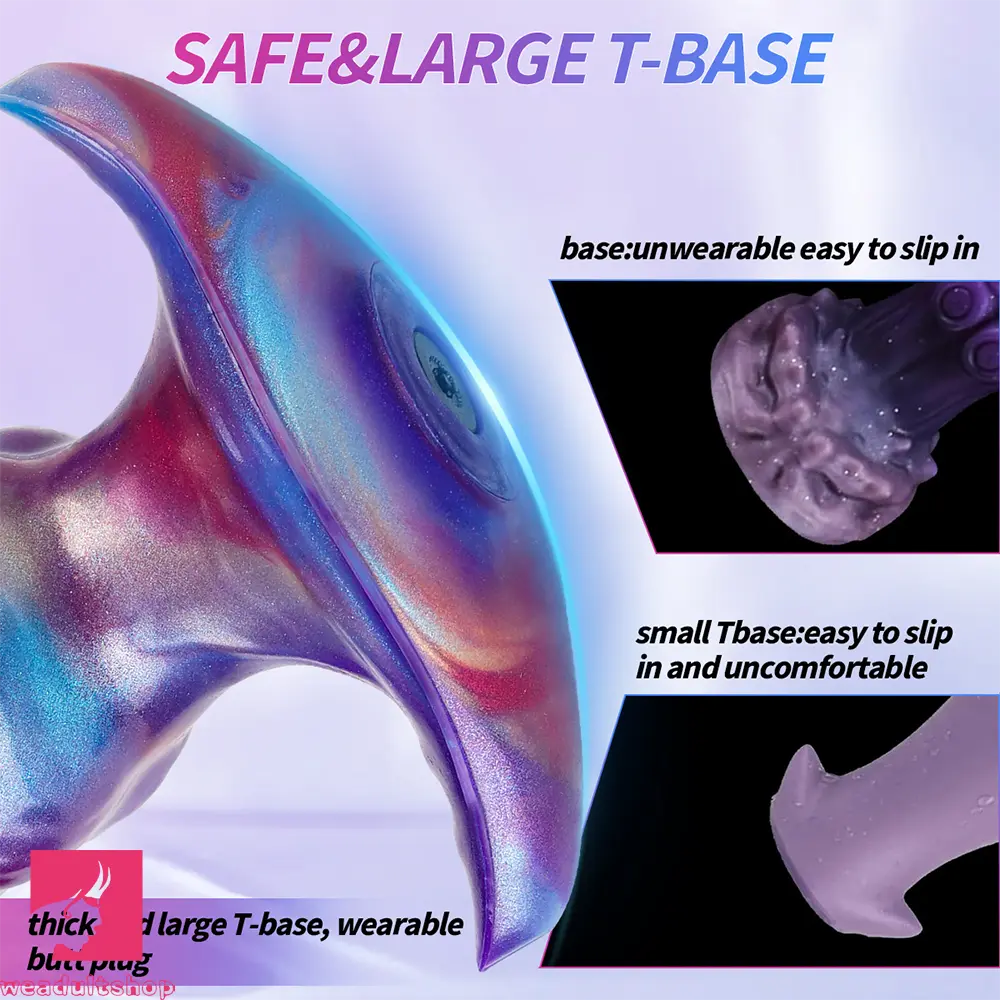 6.7in Magnetic Inflatable Knot Silicone Dildo G-spot Sex Toy For Penis
