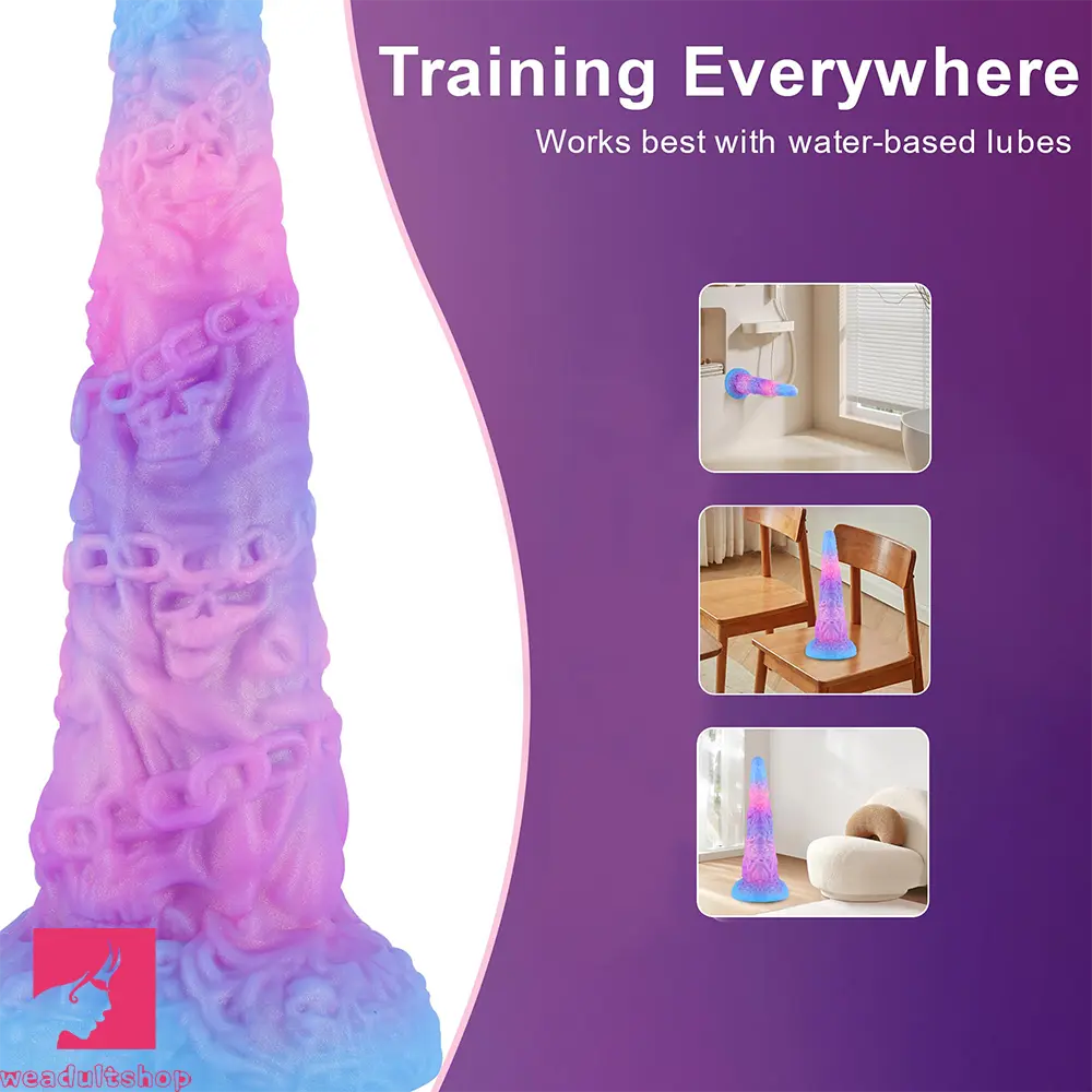 15.43in Huge Fantasy Monster Skeleton Wave Ridge Dildo Feeling Sex Toy