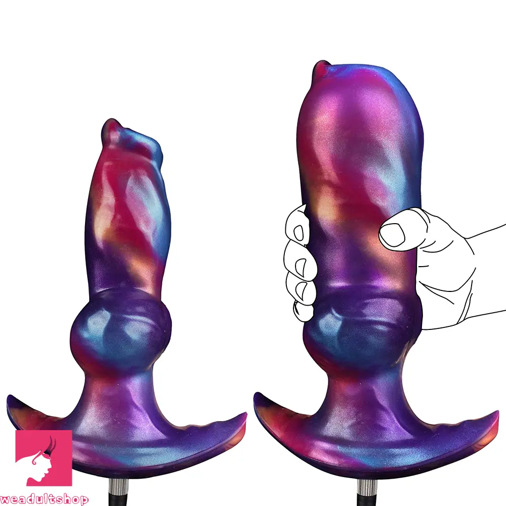 6.69in Monster Knot Inflatable Dildo For Anal Vaginal Knot Massage Toy