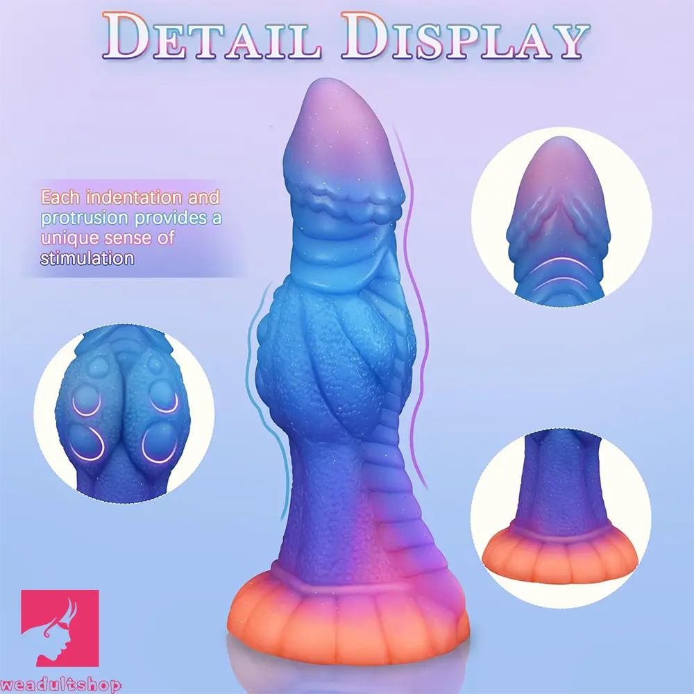 8.43in Monster Knot Silicone Soft Big Dildo Fantasy Odd Cock Love Cock