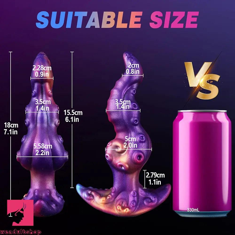 7.1in Tentacle Fantasy Odd Knot Soft Dildo Adult Sex Toy For Masturbation