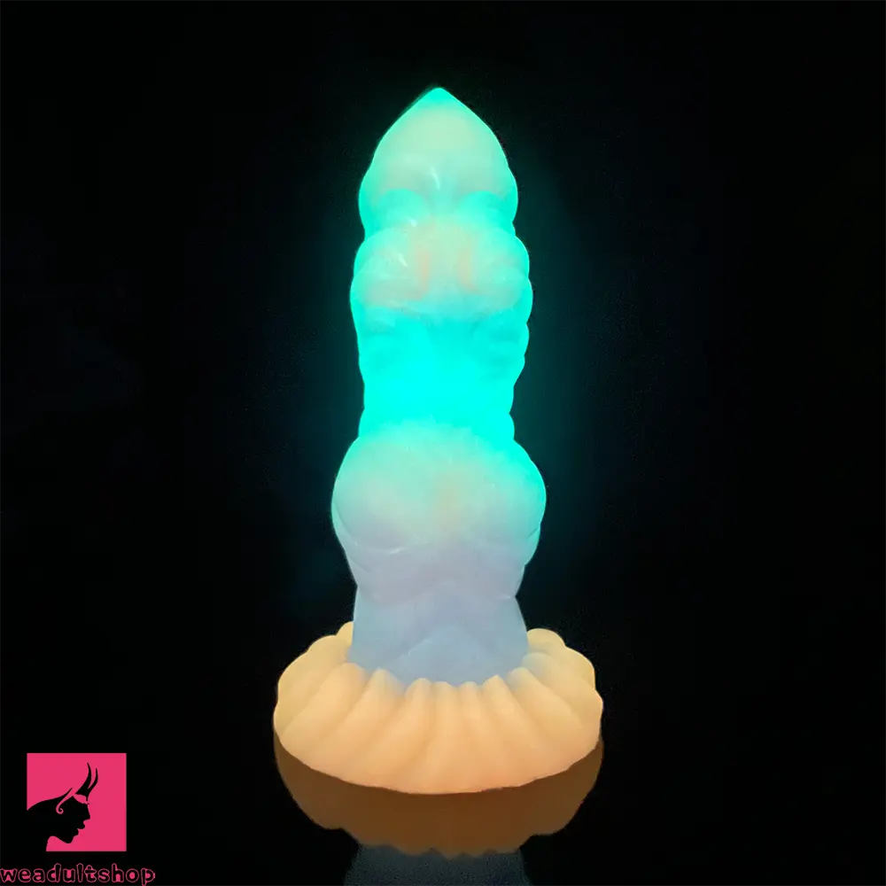 8.26in Creature Knot Silicone Fantasy Luminous Flexible Feeling Dildo