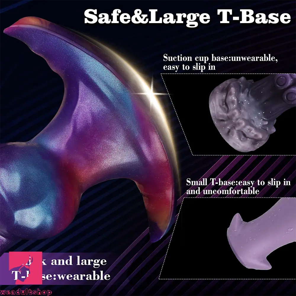 6.69in Monster Knot Inflatable Dildo For Anal Vaginal Knot Massage Toy