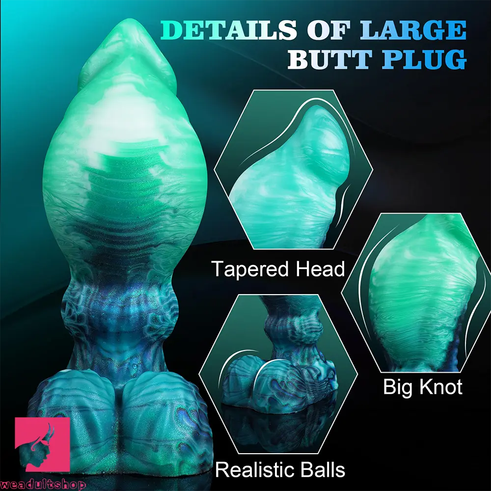 6.49in Fantasy Creature Knot Silicone Dildo with Suction Cup Feeling Toy