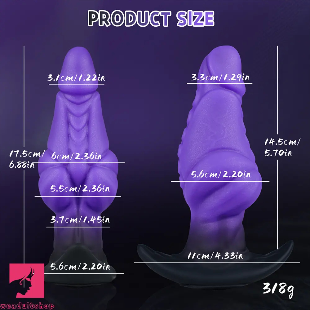 6.88in Tentacle Silicone Soft Fantasy Dildo For G-Spot Stimulation Cock