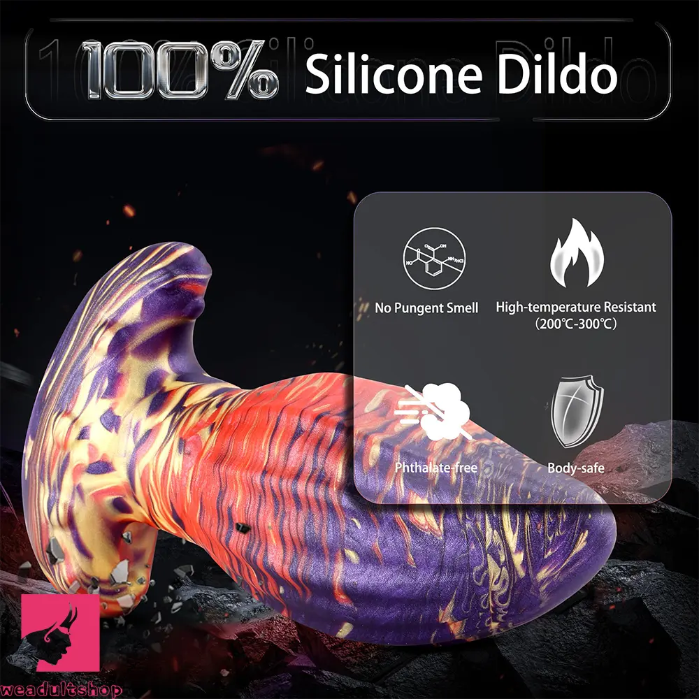4.62in 5.7in 6.9in 7.67in 9.05in Wearable Silicone Soft Real Surface Dildo