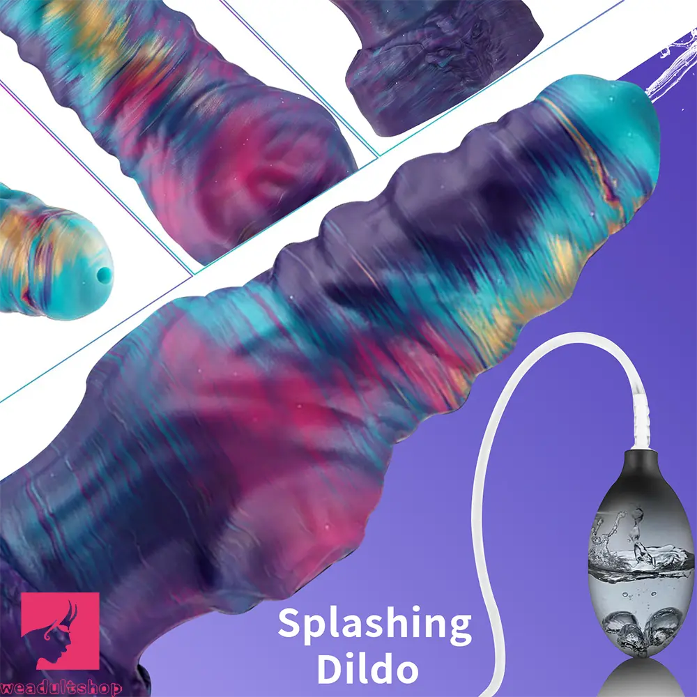 8.26in 10.62in 12.99in Monster Knotted Silicone Big Soft Cumming Dildo