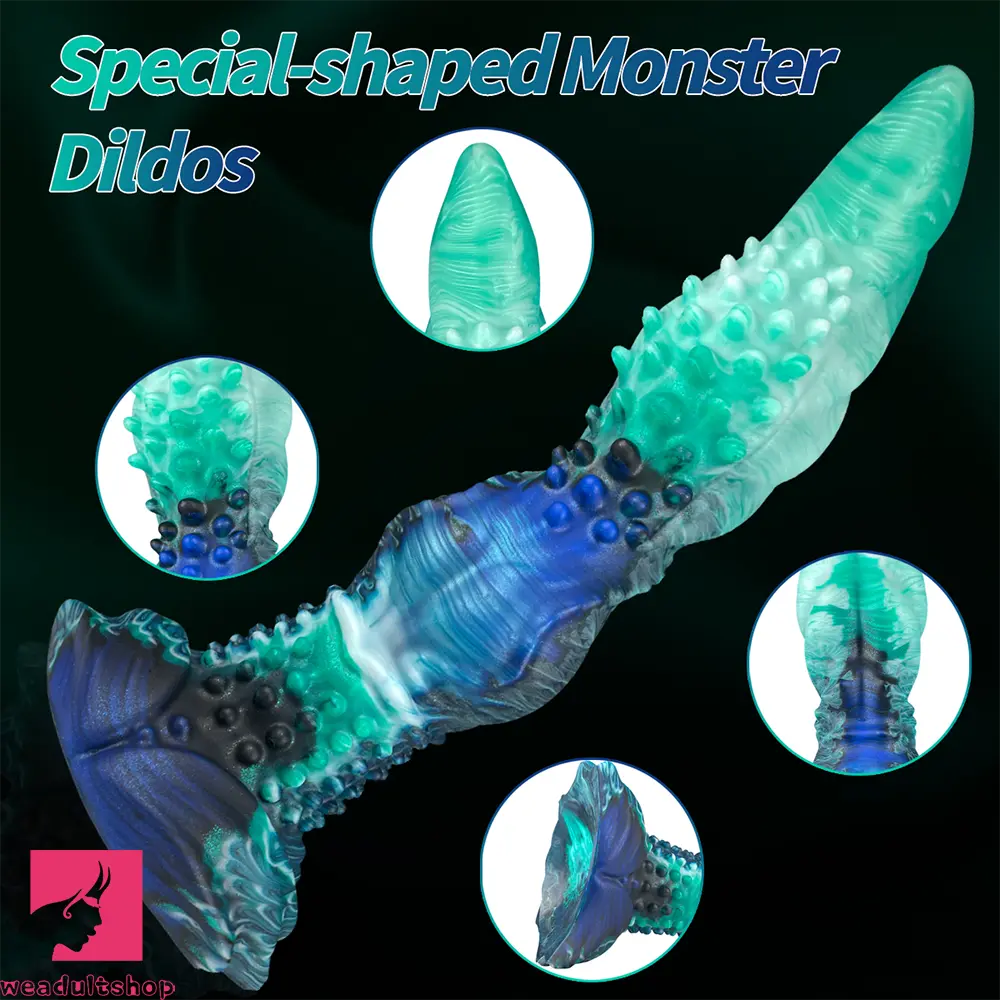 10.23in Monster Fantasy Silicone Spiked Dildo Soft Erotic Tool For Pleasure