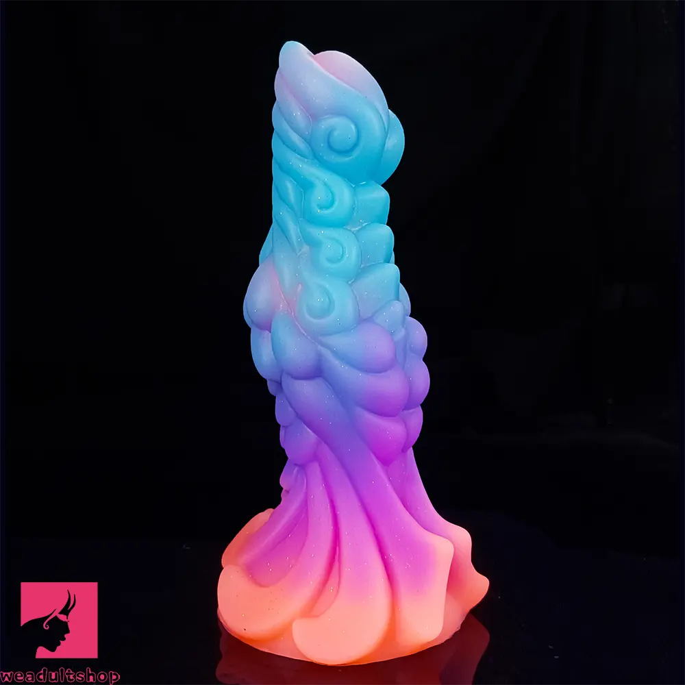 7.87in Monster Knot Luminous Dildo With Ribs Adult Sex Masturbator