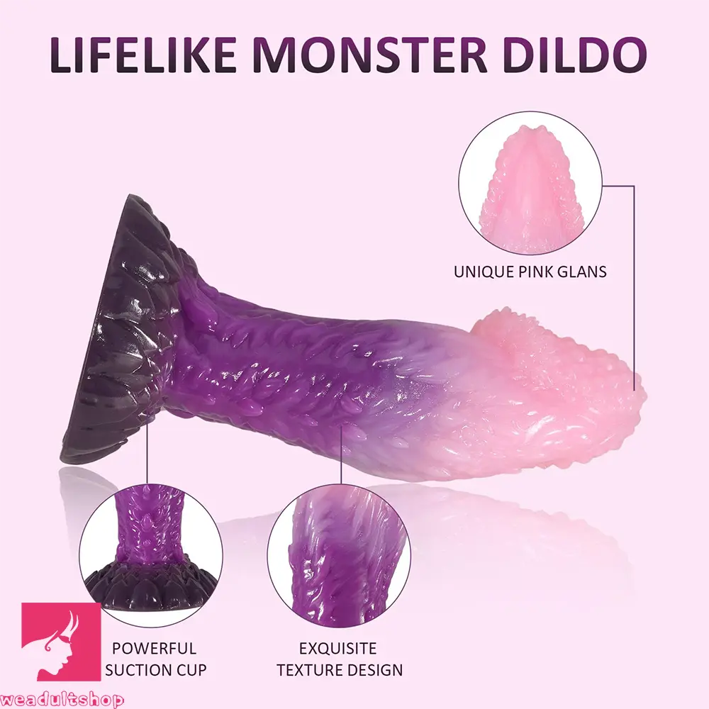 8in Fantasy Dragon Monster Silicone Big Dildo Bold Highquality Cock