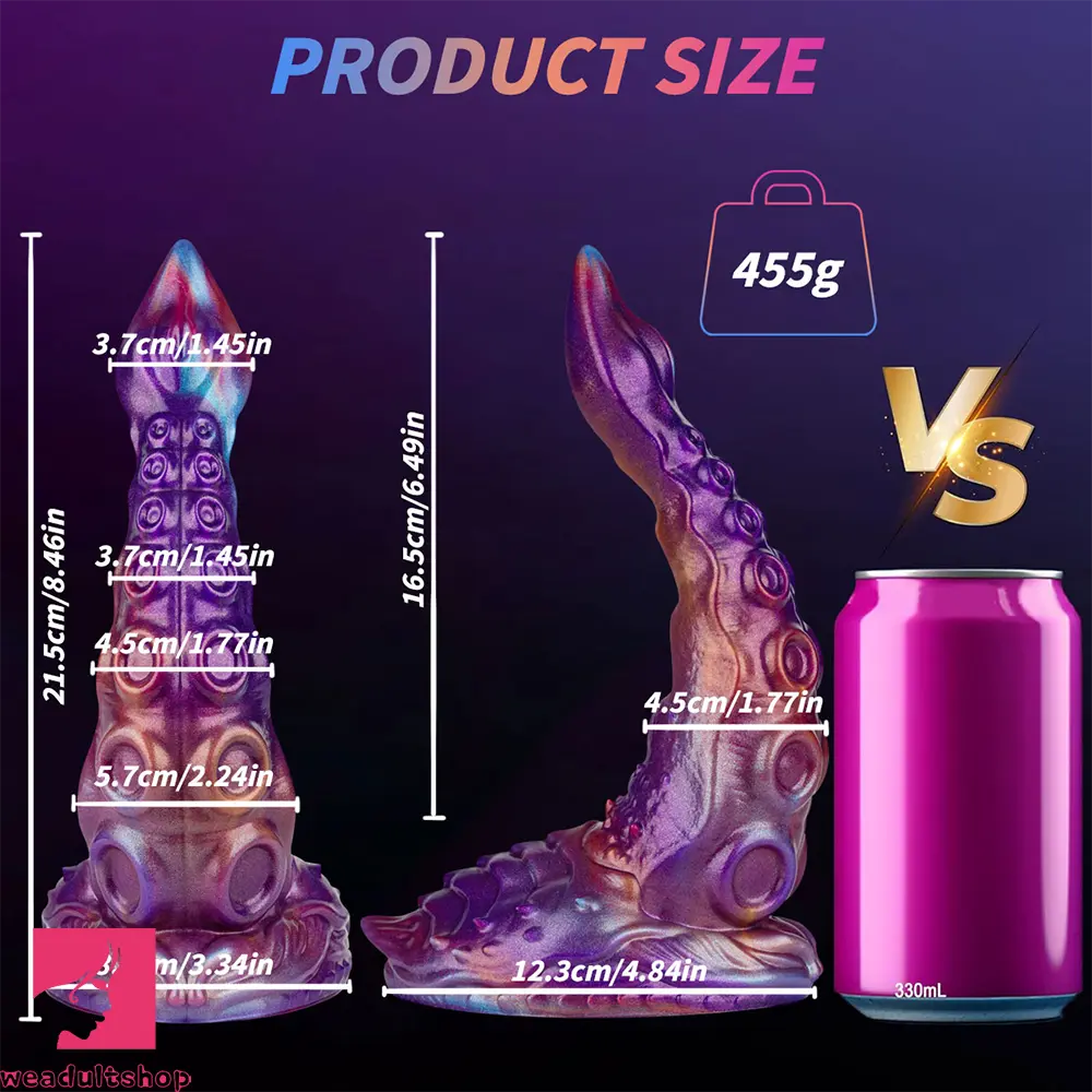 8.46in Monster Tentacle Silicone Soft Dildo Perfect For Beginners Dilator