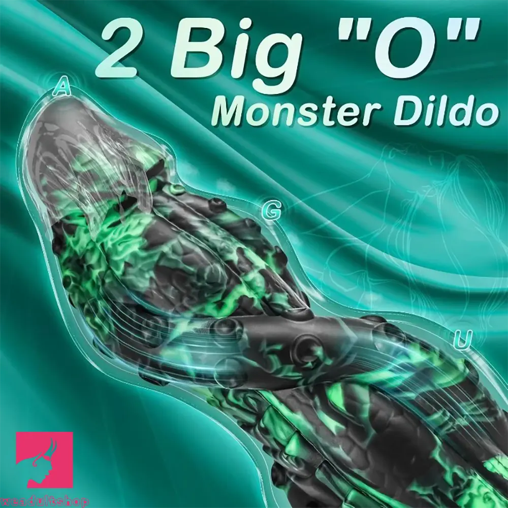 8.9in Dragon Tentacle Monster 2 Big O Design Silicone Soft Dildo For Sex