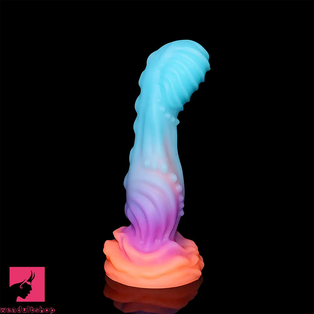 8in Luminous Fantasy Silicone Soft Big Dildo Manual Climax Bed Cock Love