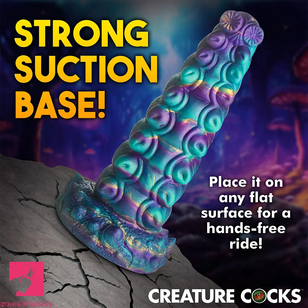 7.87in Tentacle Caterpillar Penis Fantasy Silicone Soft Dildo For Massage