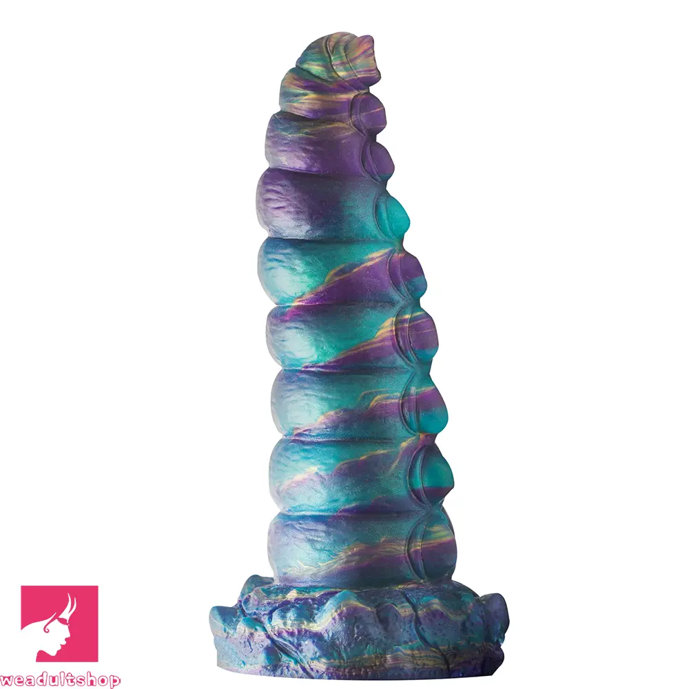 7.87in Tentacle Caterpillar Penis Fantasy Silicone Soft Dildo For Massage