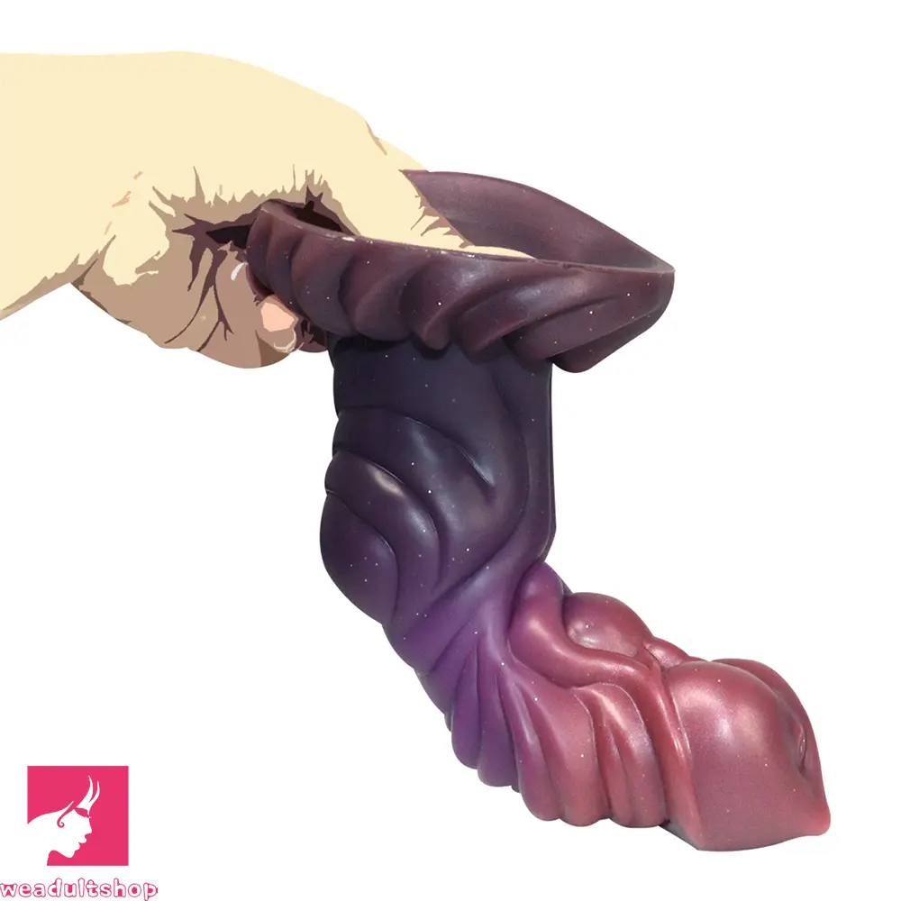 8.26in Creature Knot Silicone Fantasy Luminous Flexible Feeling Dildo