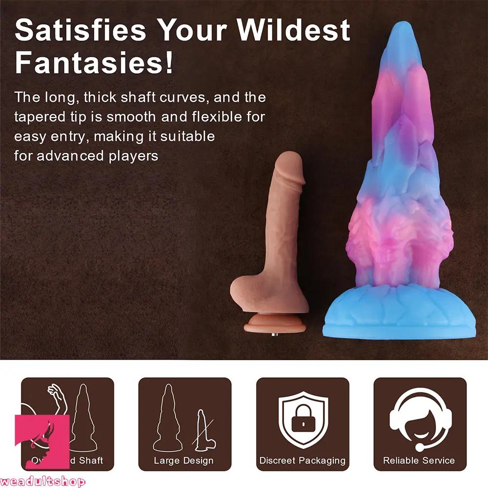 7.87in 14.37in Fantasy Monster Huge Dildo Sex Masturbator Female Cock