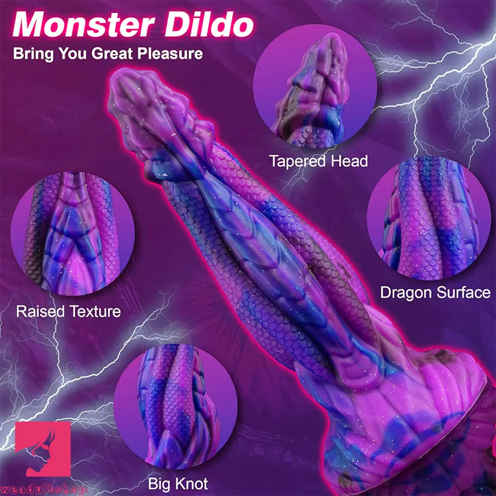 8.86in Dragon Creature Big Cock Silicone Dildo Pleasure Cock Love Toy