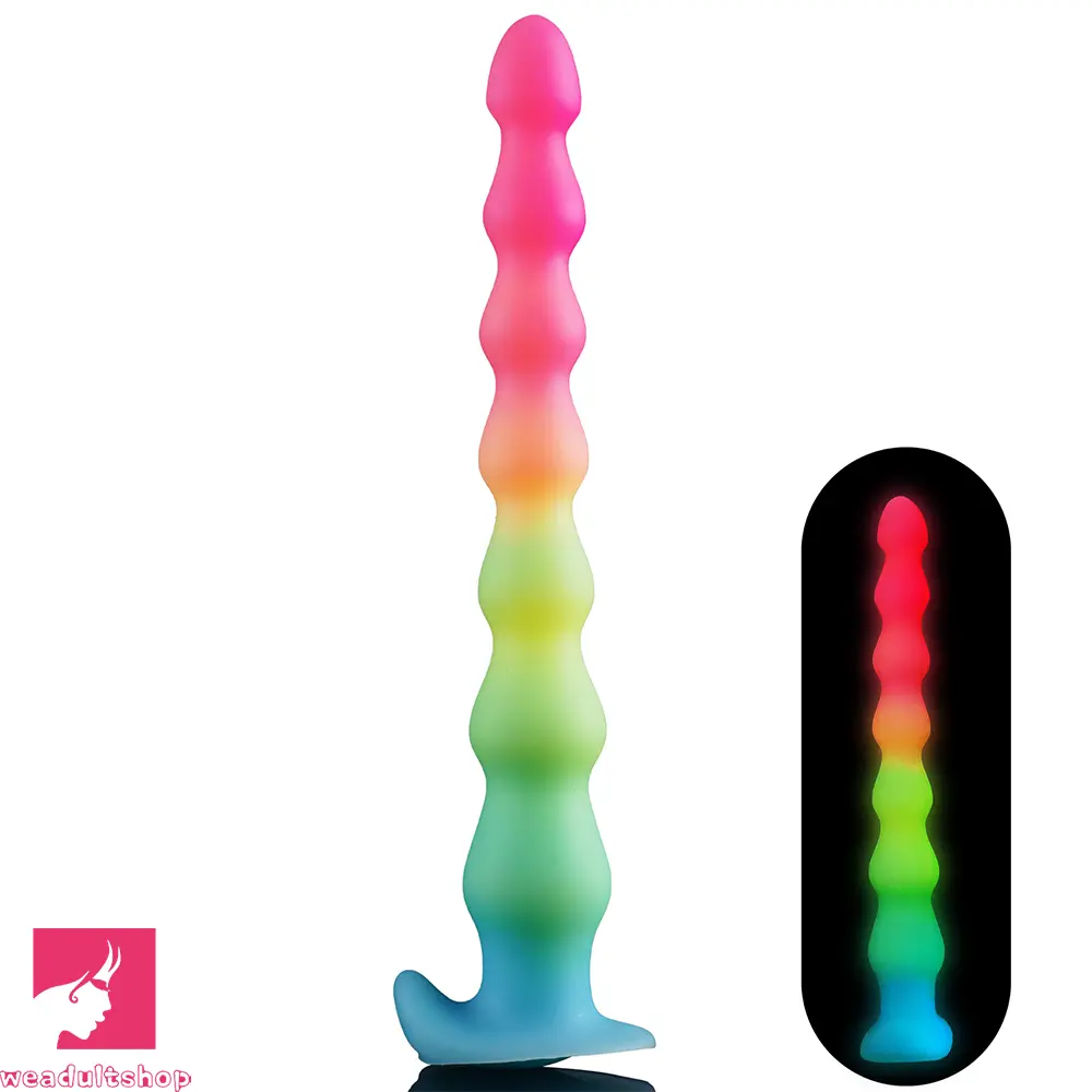 14.17in Long Beads Silicone Soft Luminous Dildo Adult Pleasure Sex Cock