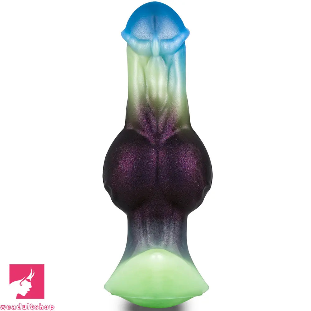 6.29in Horse Head Knot Monster Silicone Dildo For Anus Dual Dilator