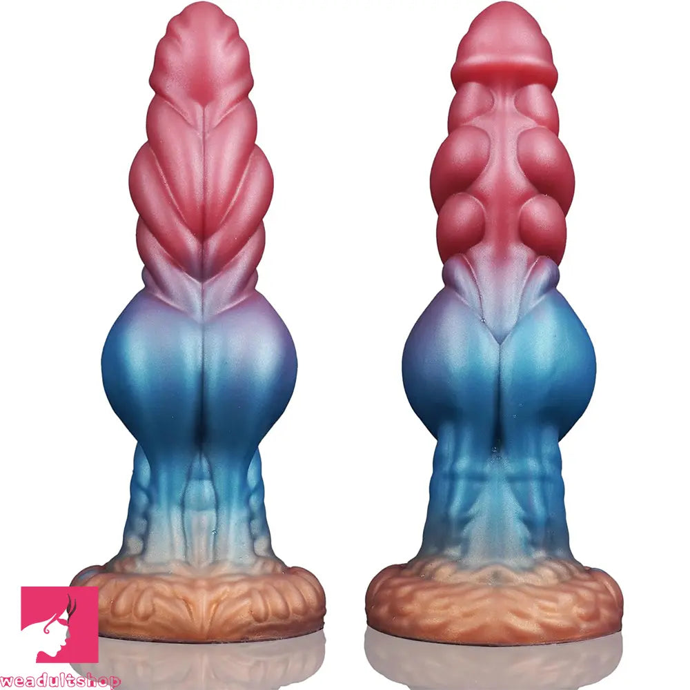 8.66in Big Knot Silicone Fantasy Dildo For Lifelike G-Spot Sex Stimulation