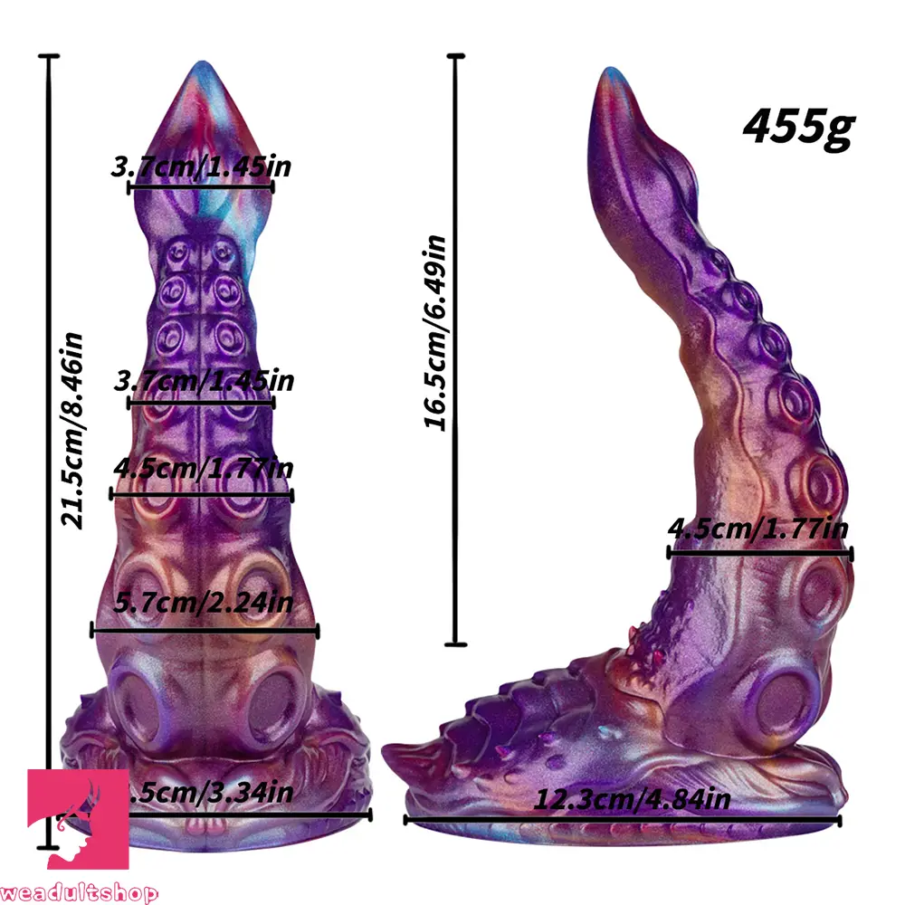 8.46in Monster Tentacle Silicone Soft Dildo Perfect For Beginners Dilator