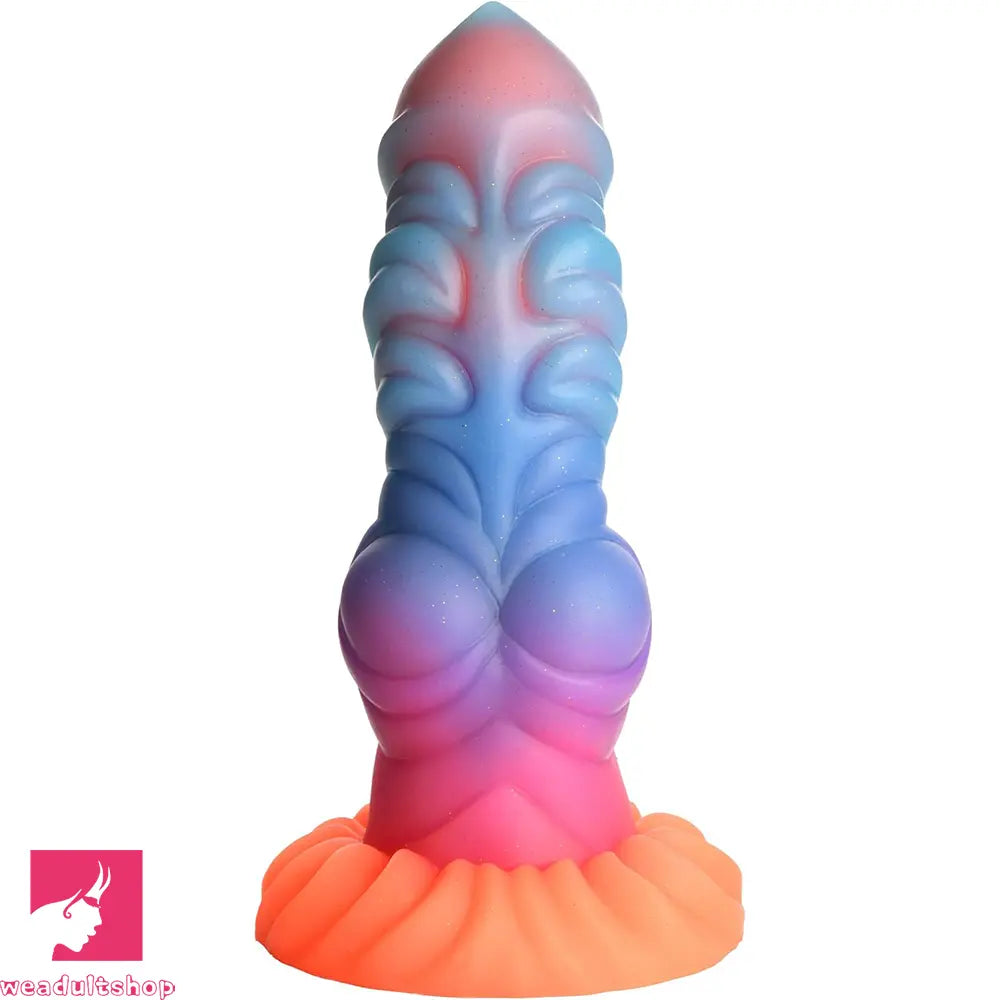 8.26in Creature Knot Silicone Fantasy Luminous Flexible Feeling Dildo