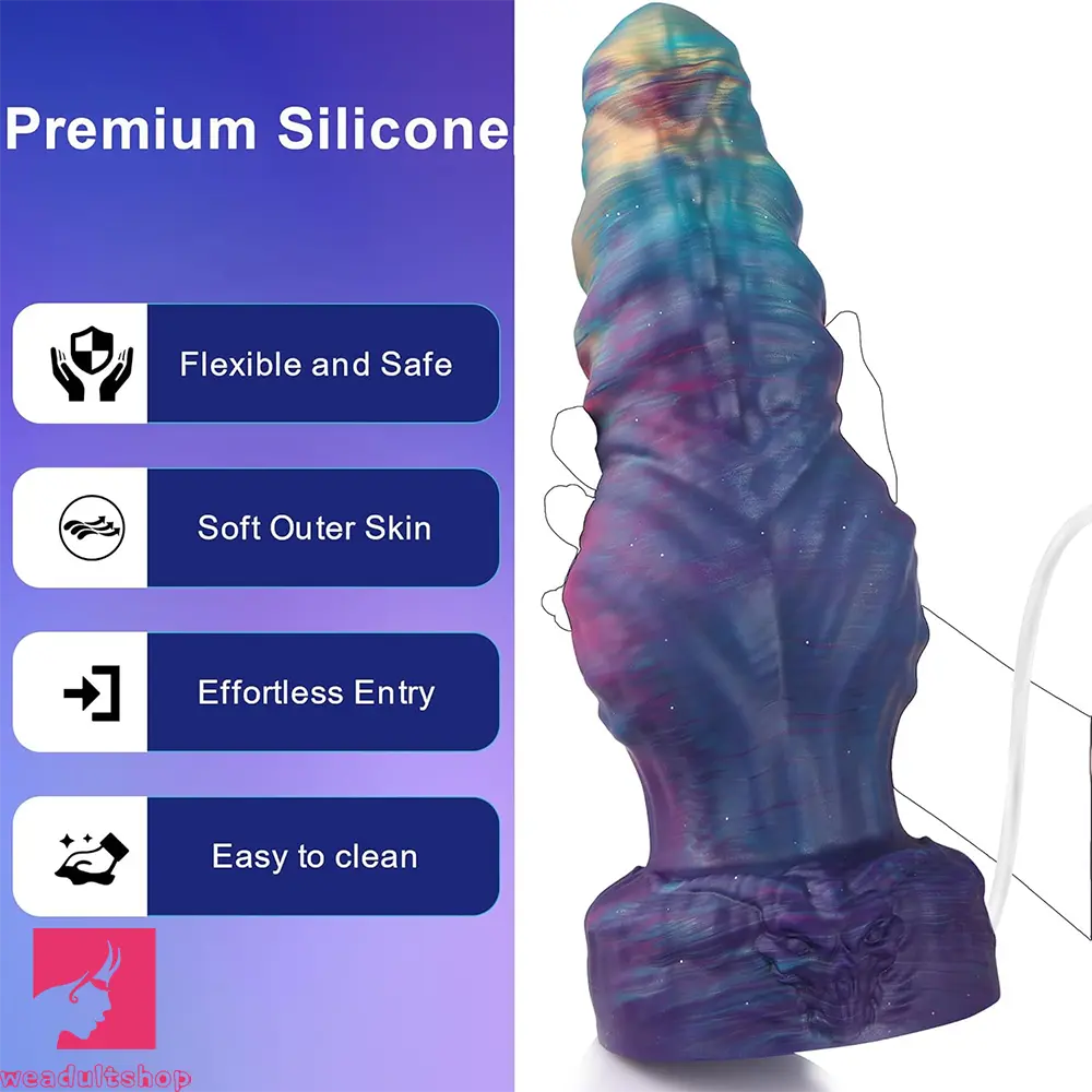 8.26in 10.62in 12.99in Monster Knotted Silicone Big Soft Cumming Dildo