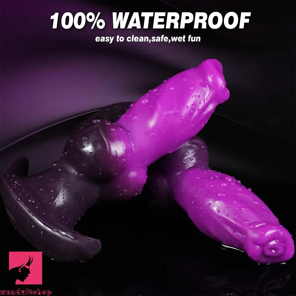 6.69in Monster Knot Inflatable Dildo For Anal Vaginal Knot Massage Toy