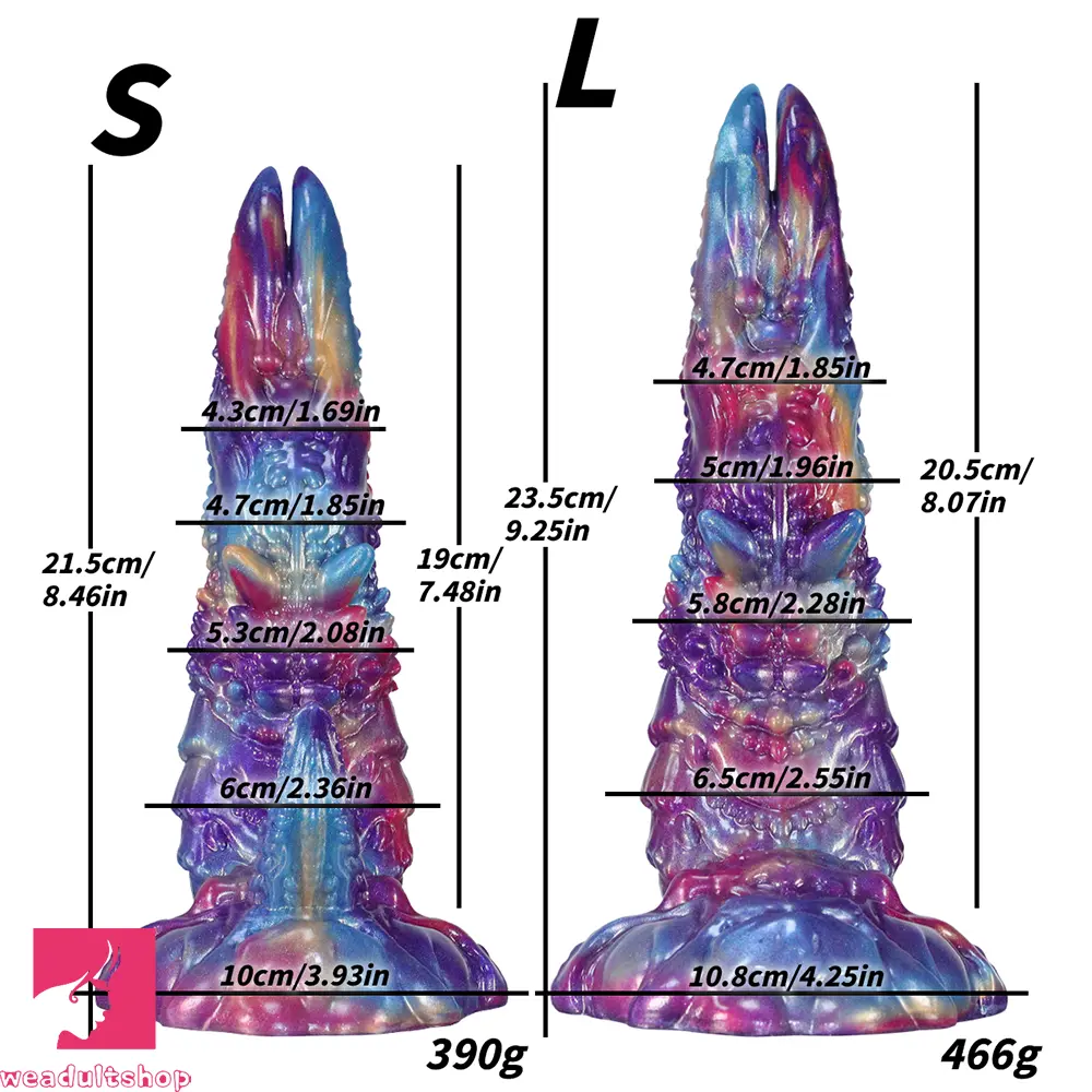 8.46in 9.25in Monster Fantasy Silicone Dildo Massage For Women Love