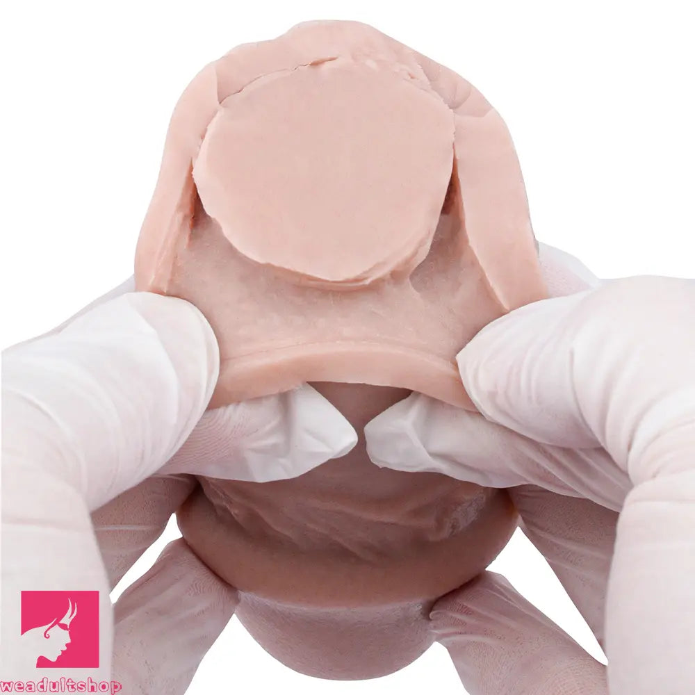 10.82in Real Feeling Double Layer Silicone Soft Handle Flexible Feel Dildo