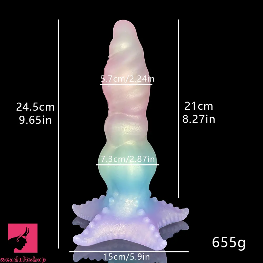 9.65in Monster Big Knot Fantasy Dildo Female Toy With Anal Feeling Adult
