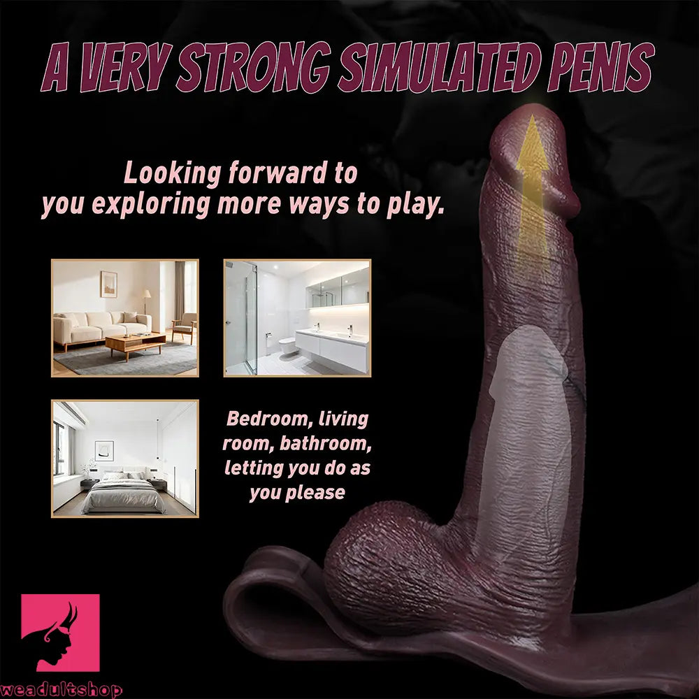 10.03in Hollow Strap on Dildo Panty Big Wearable Cock Dildo For Feeling