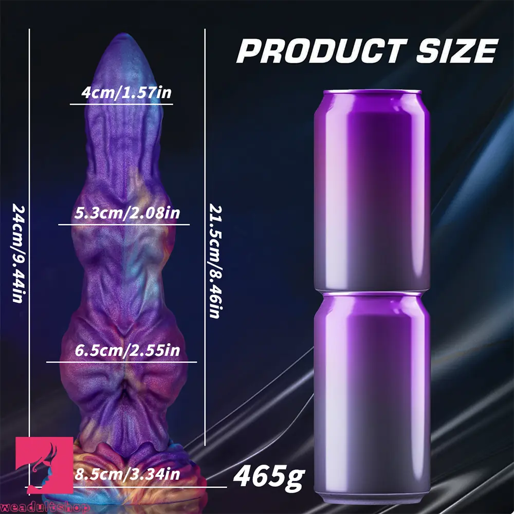 9.05in Monster Knot Silicone Big Dildo Couple Sex Game Texture Feeling