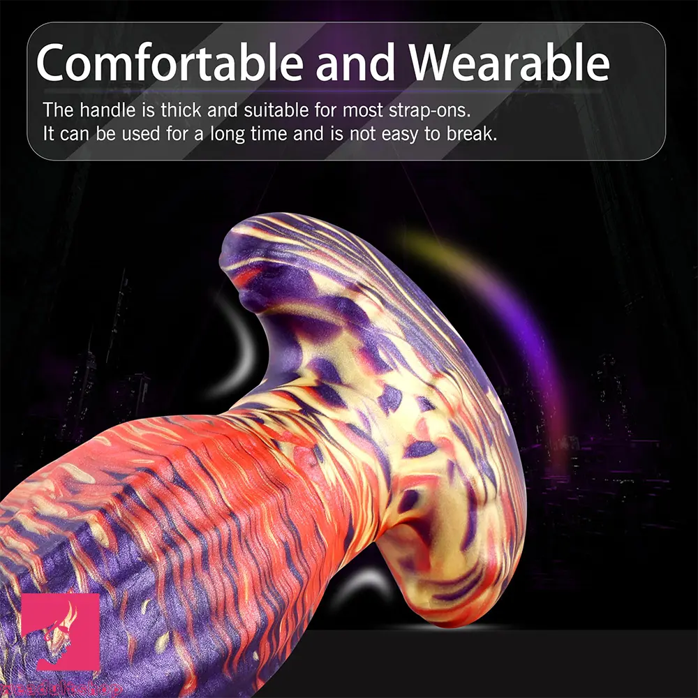 4.62in 5.7in 6.9in 7.67in 9.05in Wearable Silicone Soft Real Surface Dildo