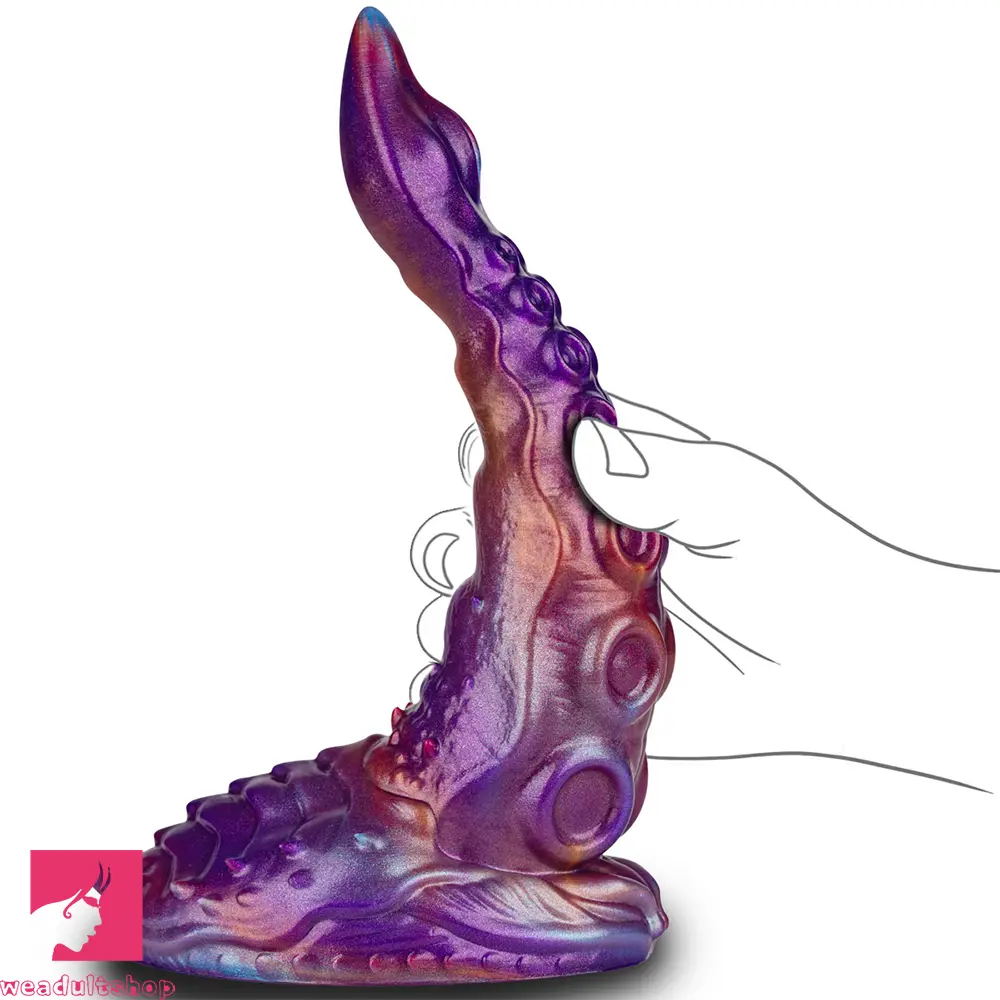 8.46in Monster Tentacle Silicone Soft Dildo Perfect For Beginners Dilator