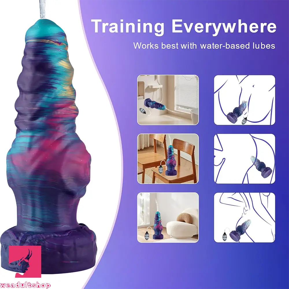 8.26in 10.62in 12.99in Monster Knotted Silicone Big Soft Cumming Dildo