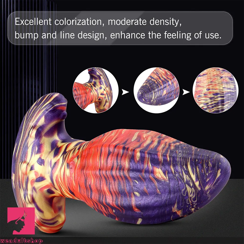 4.62in 5.7in 6.9in 7.67in 9.05in Wearable Silicone Soft Real Surface Dildo