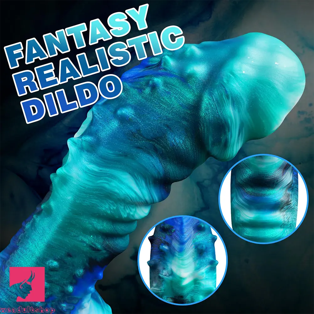 7.9in Spiked Monster Silicone Soft Dildo Pleasure Toy Anal Masturbator