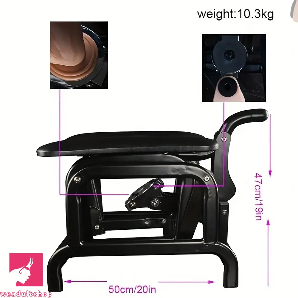 7.87in Telescopic Metal Frame Dildo Chair For Women Men Couples Adults