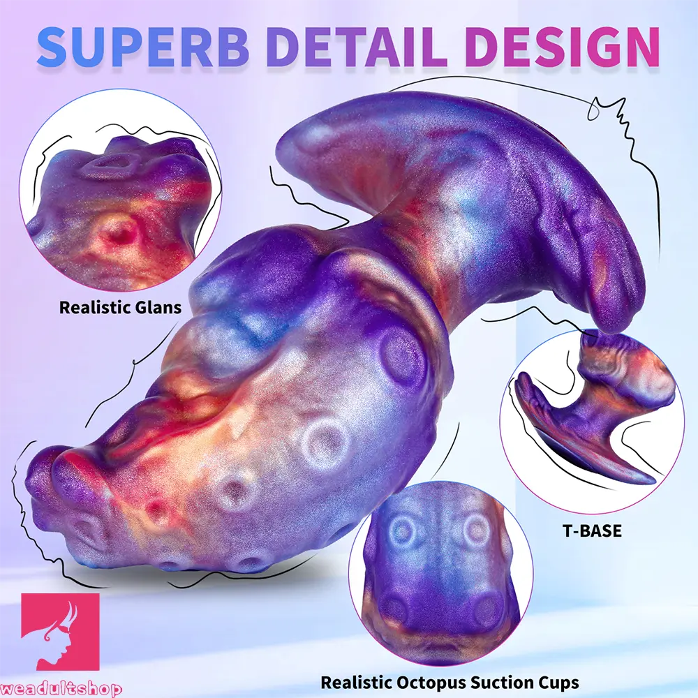 4.92in Tentacle Monster Silicone Soft Dildo Non-Electric Intimate Cock