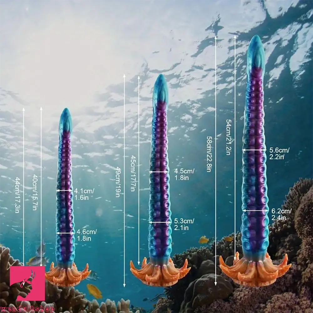 17.3in 19in 22.8in Tentacle Realistic Anal Plug Large Anal Dildo For Deepest