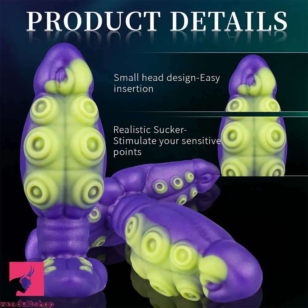 6.29in Tentacle Fantasy Creature Silicone Soft Dildo Vestibular Dilator