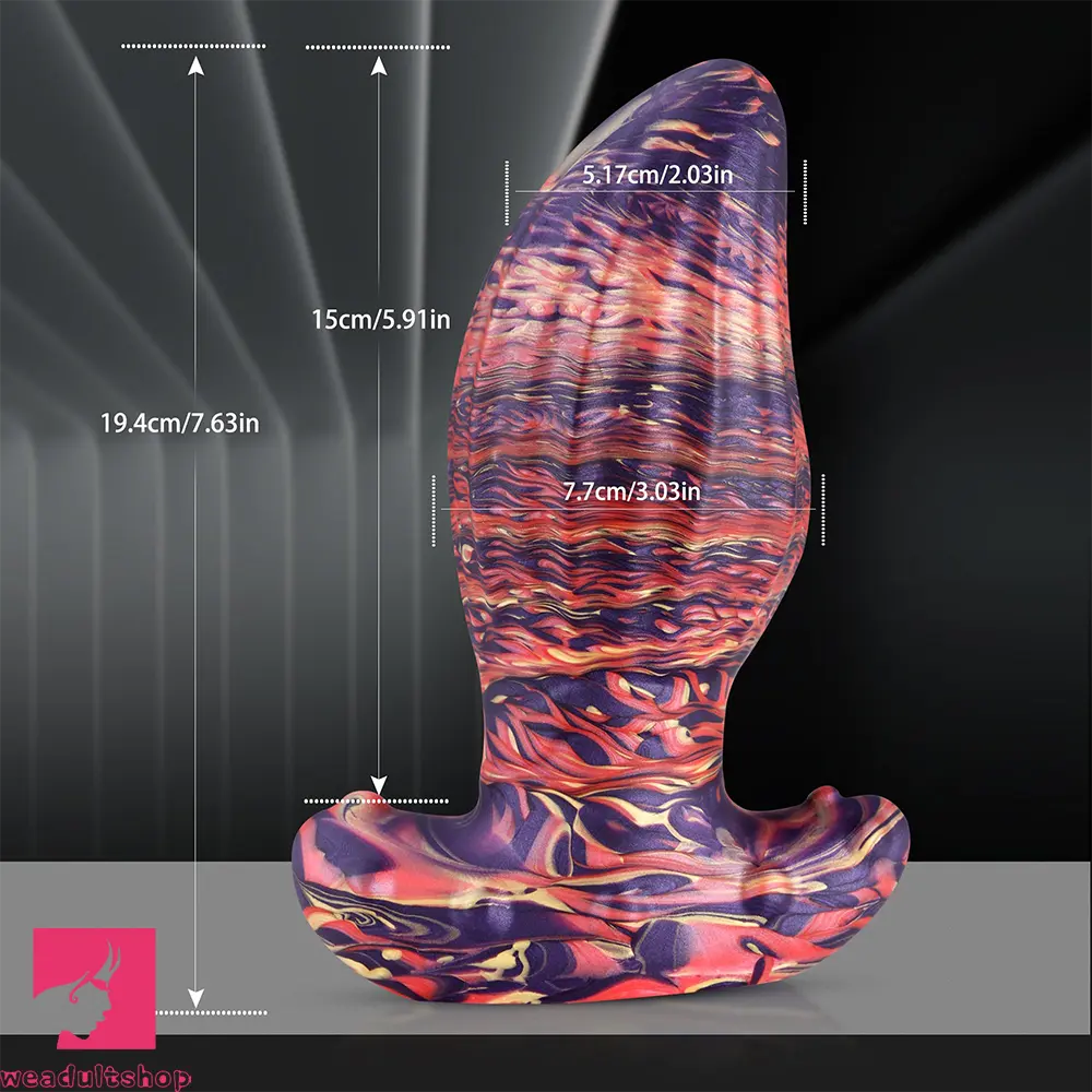 4.62in 5.7in 6.9in 7.67in 9.05in Wearable Silicone Soft Real Surface Dildo