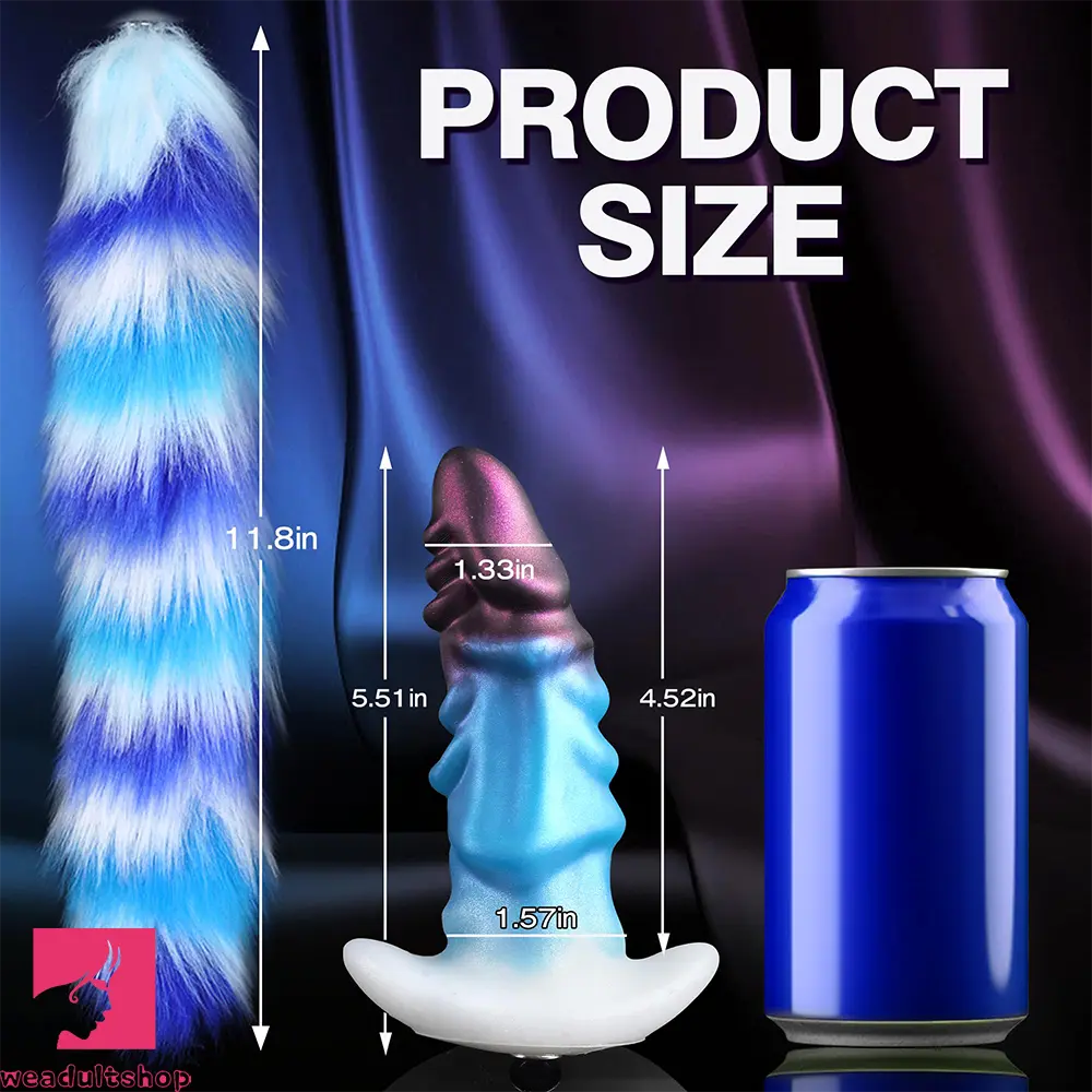 5.51in Soft Silicone Anal Tail Monster Dildo Lgbt Friendly Fantasy Love