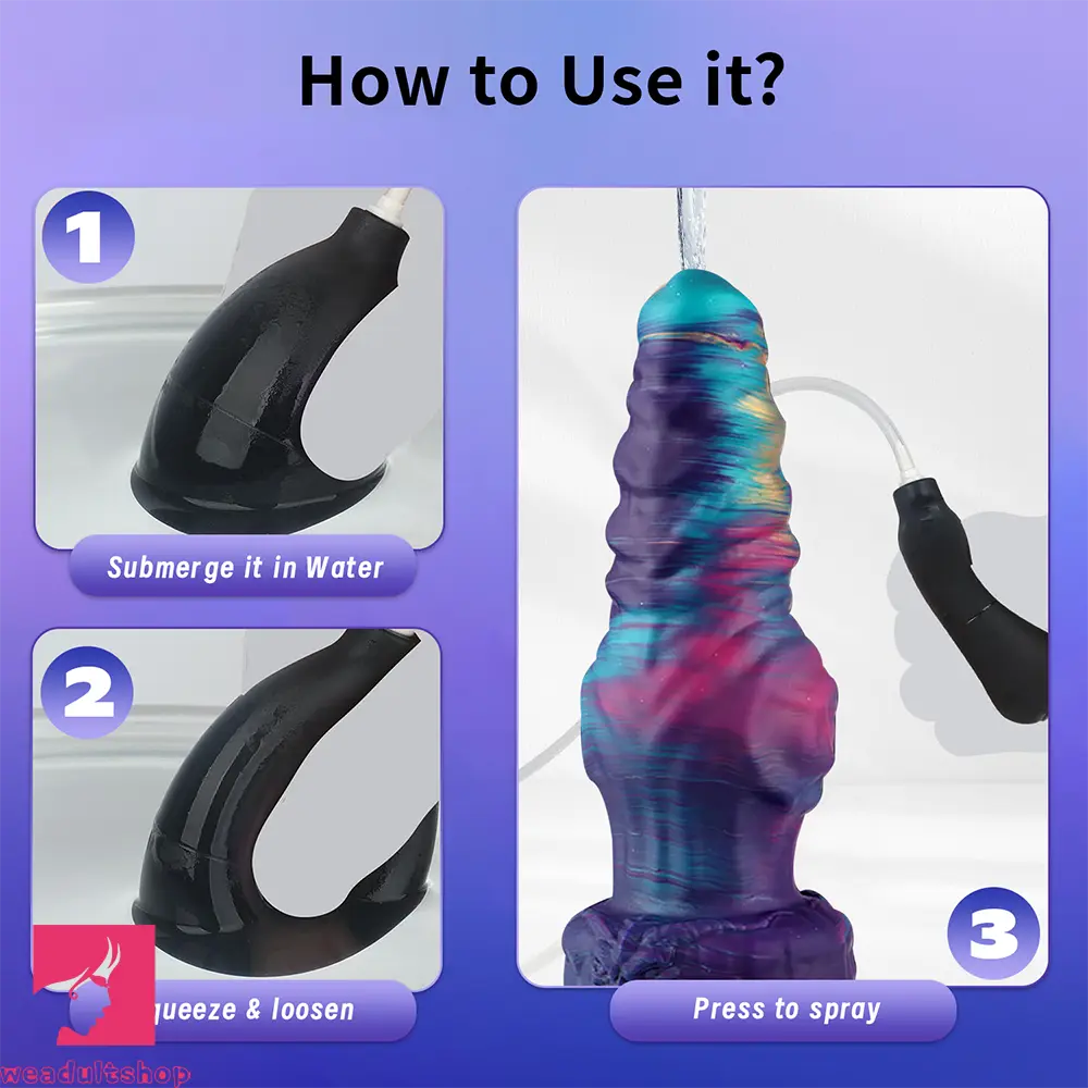 8.26in 10.62in 12.99in Monster Knotted Silicone Big Soft Cumming Dildo