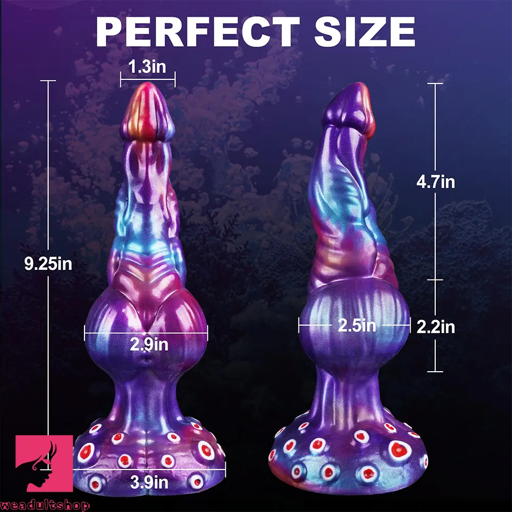 9.25in Jellyfish Seahorse Conch Coral Odd Creature Knot Big Dildo
