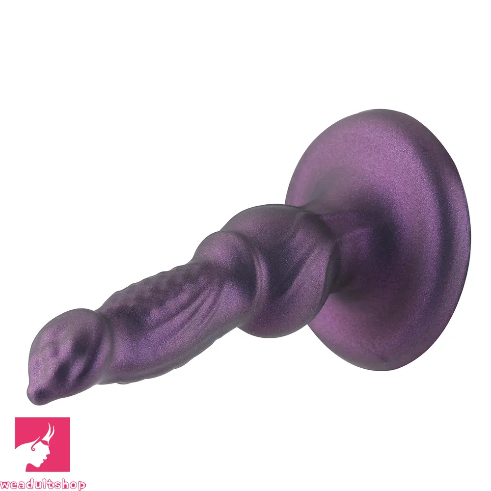 6.65in Dog Knot Silicone Dildo Suitable For Female And Male Cock Love