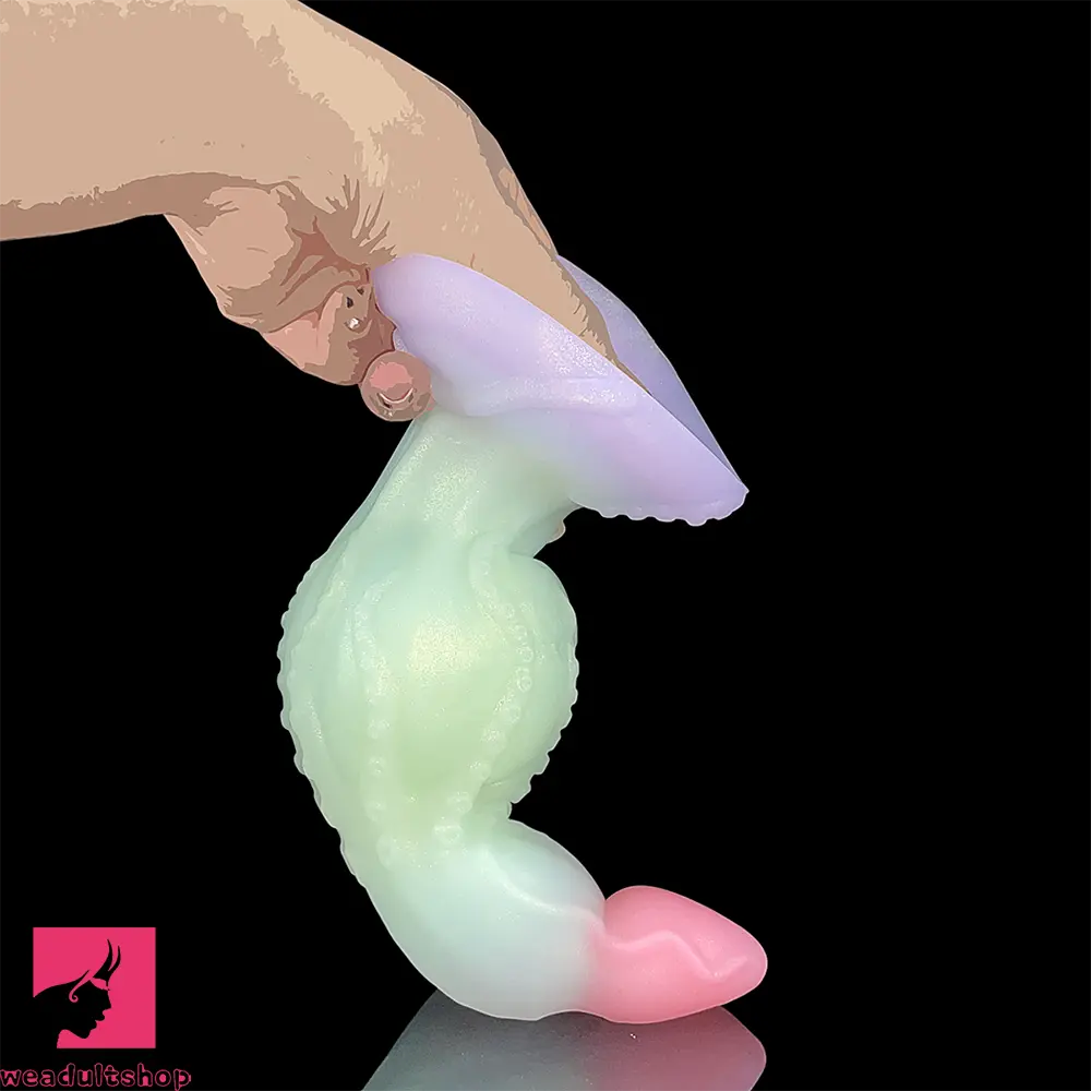 9.05in Tentacle Tapered End Silicone Dildo For Hands-free Adult Toy