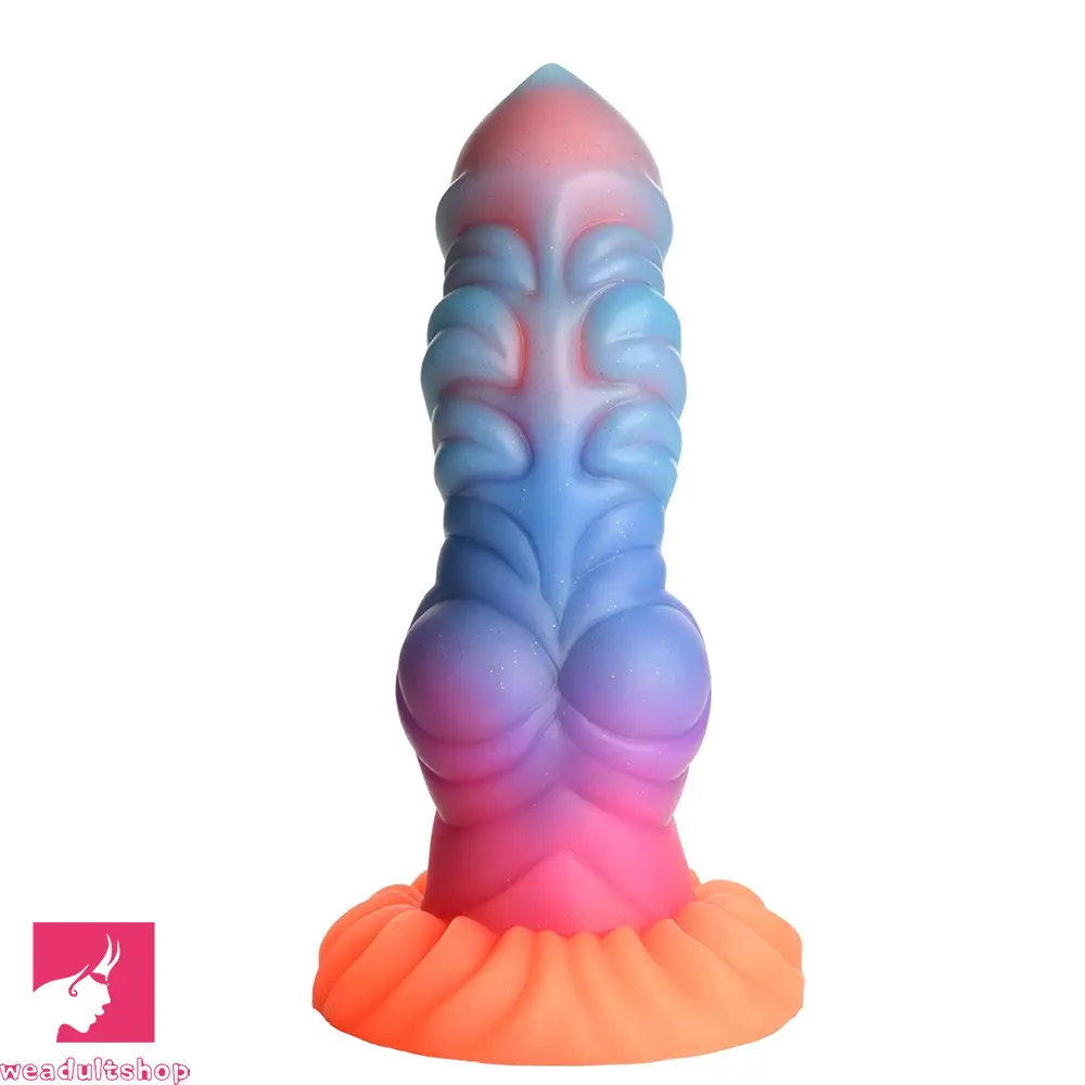 8.26in Creature Knot Silicone Fantasy Luminous Flexible Feeling Dildo